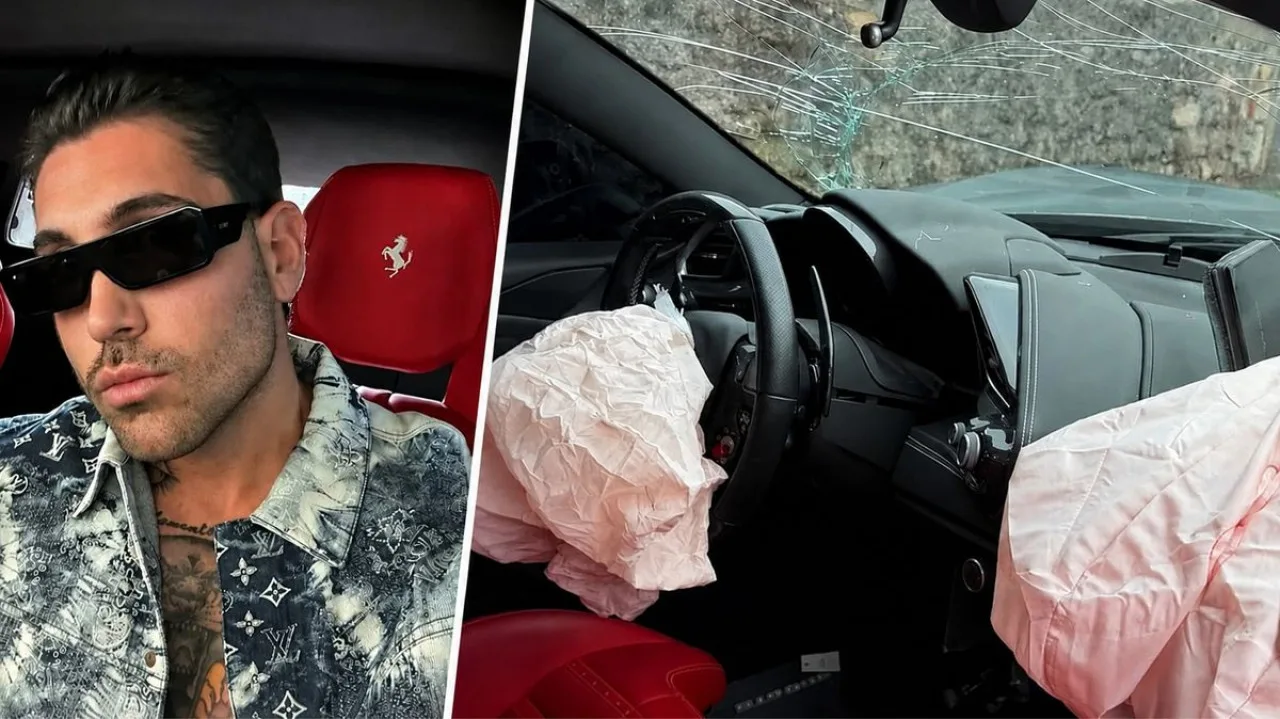 Ferrari 488 GTB distrutta a Iseo: lo schianto di Steven Basalari