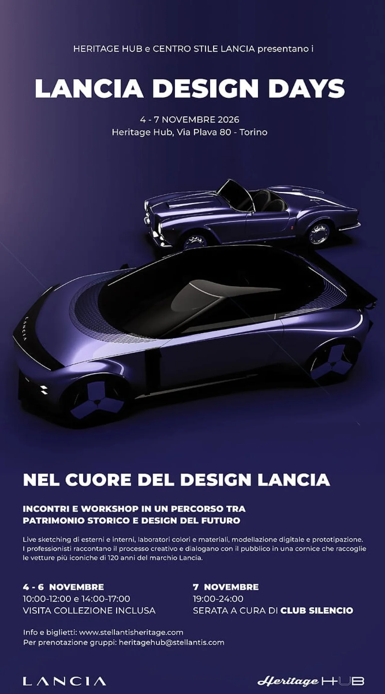Lancia Design Days: 120 anni di stile all'Heritage Hub di Torino