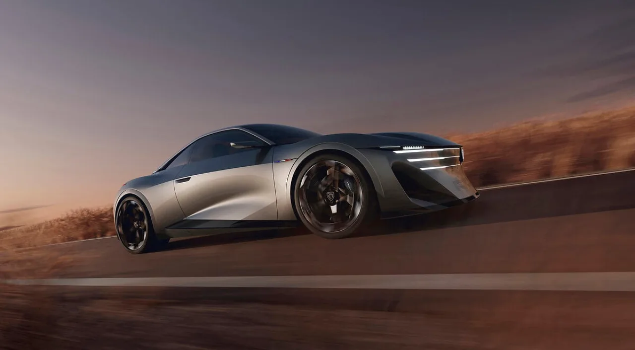 Peugeot RCZ Vision: 500 CV, batteria solida e 600 km di autonomia
