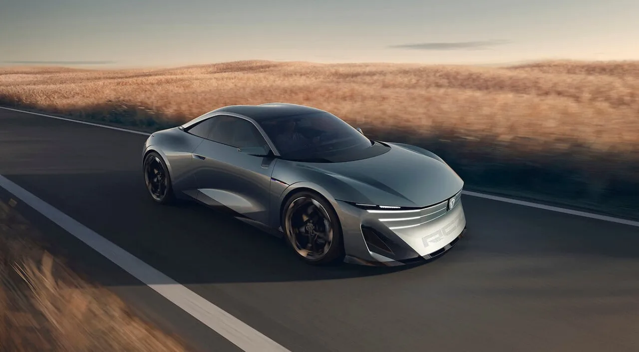 Peugeot RCZ Vision: 500 CV, batteria solida e 600 km di autonomia
