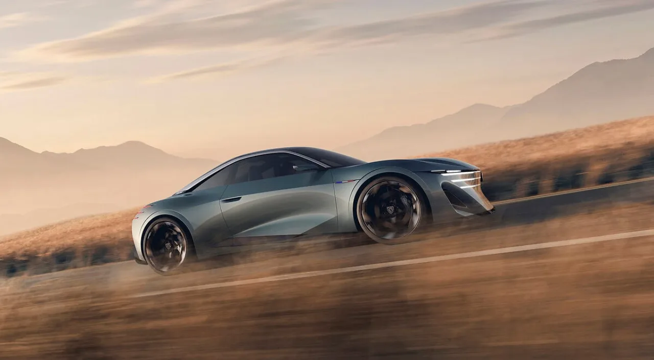 Peugeot RCZ Vision: 500 CV, batteria solida e 600 km di autonomia